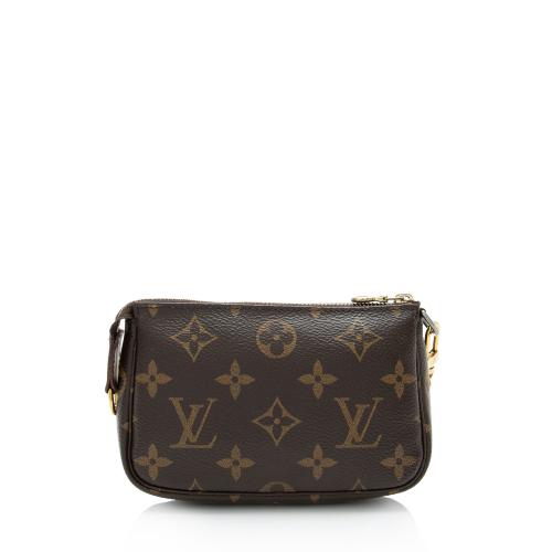 Louis Vuitton Monogram Canvas Mini Pochette Accessoires' In Brown