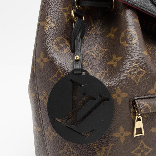 LOUIS VUITTON Montsouris NM PM Monogram Canvas Backpack Bag Brown