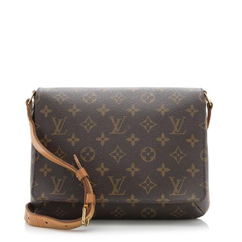 Louis Vuitton Musette Tango Handbag Monogram Canvas Brown 2211641