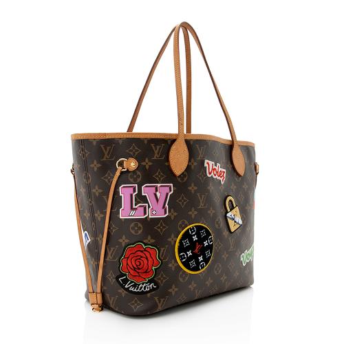 Louis Vuitton Monogram Canvas Patches Neverfull MM Tote