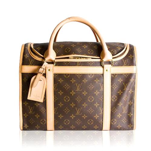 Louis Vuitton Monogram Canvas Pet Carrier 40 Satchel Handbag