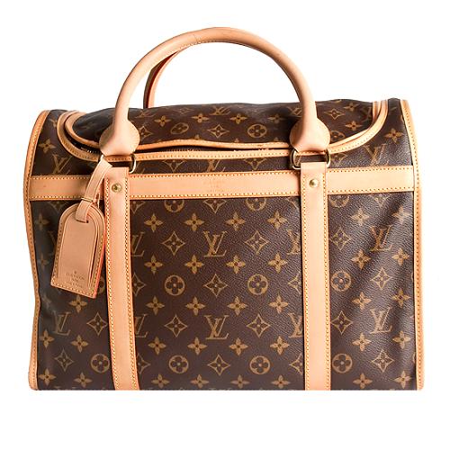 Louis Vuitton Monogram Canvas Pet Carrier 40 Satchel Handbag