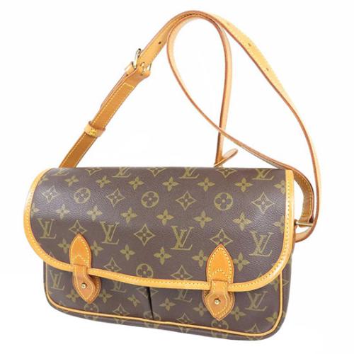 Gibeciere cloth crossbody bag Louis Vuitton Brown in Cloth - 23858776