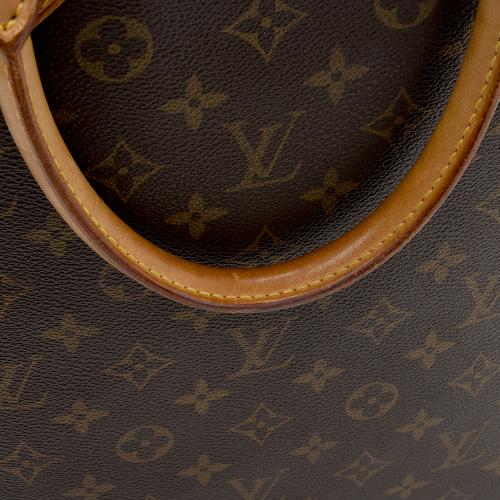 Louis Vuitton Vintage Monogram Coated Canvas Sac Plat Hand Bag Top