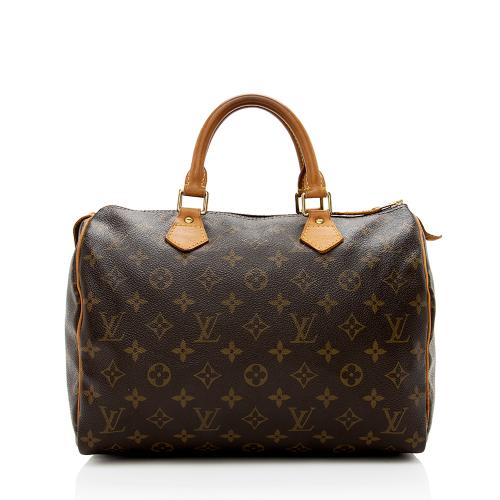 Louis Vuitton Monogram Canvas Speedy 30 Satchel