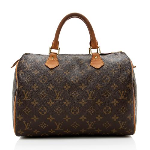 Louis Vuitton Monogram Canvas Speedy 30 Satchel