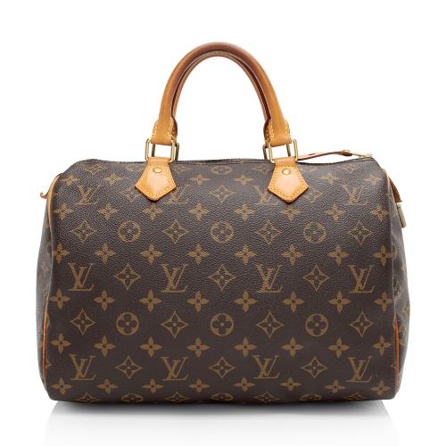 Louis Vuitton Monogram Canvas Speedy 30 Satchel 1122