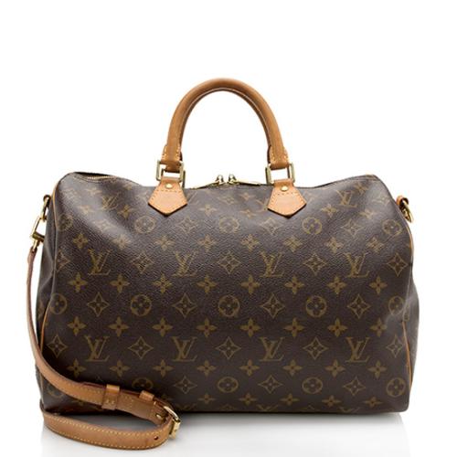 Louis Vuitton Monogram Canvas Speedy Bandouliere 35 Satchel