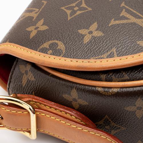 Louis Vuitton Tambourin Monogram Red Lining in Coated Canvas/Leather with  Gold-tone - US