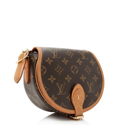 Louis Vuitton Tambourin Monogram Red Lining in Coated Canvas