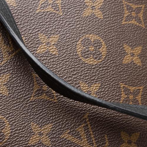 LOUIS VUITTON Tournelle MM Monogram Canvas Shoulder Bag Black