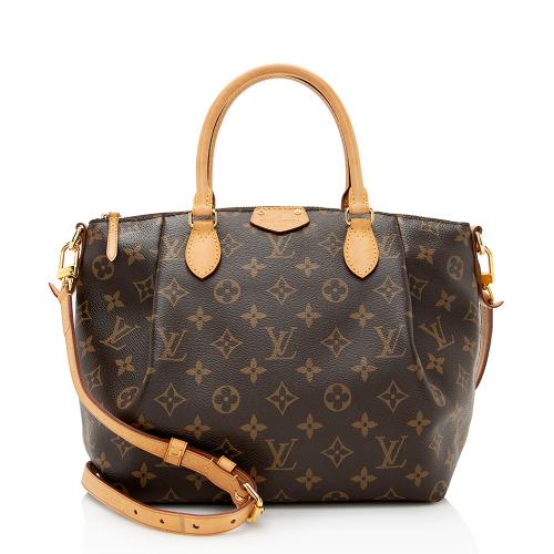 Printed Louis_Vuitton Turenne PM Monogram Canvas Shoulder Brown Bag