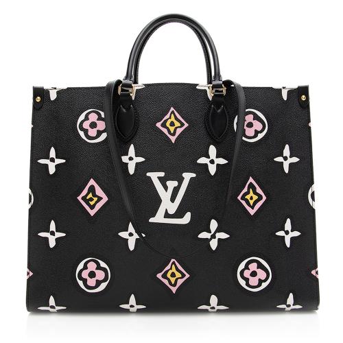 Louis Vuitton Limited Edition Giant Monogram Canvas Wild At Heart Onthego GM Tote