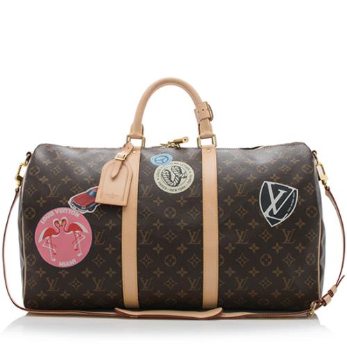 Louis Vuitton Monogram Canvas World Tour Keepall Bandouliere 50 Duffle Bag