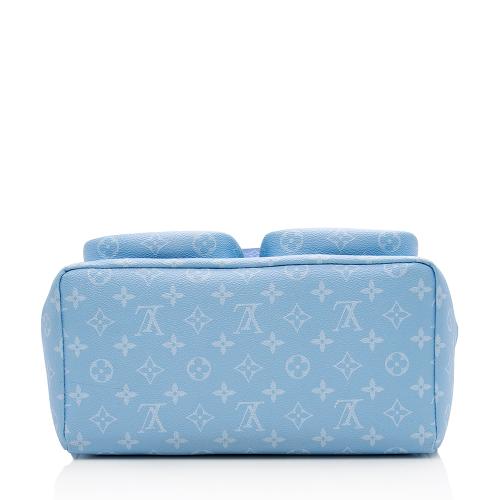 Louis Vuitton Virgil Abloh Blue Monogram Clouds Coated Canvas