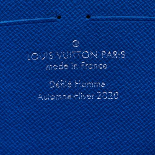 Blue Louis Vuitton Monogram Cloud Pochette Voyage Clutch Bag