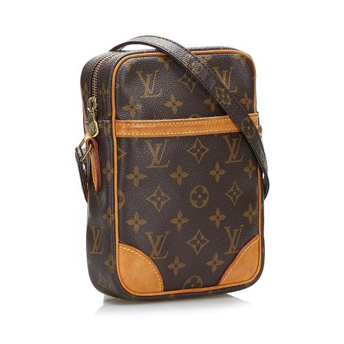 Authentic Louis Vuitton Monogram Danube 28 Shoulder Cross Body Bag