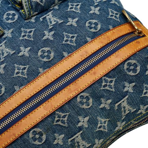 Louis Vuitton Vintage - Monogram Denim Baggy GM Bag - Blue - Denim