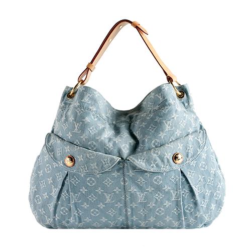 Louis Vuitton Monogram Denim Bleu Clair Daily GM Hobo Handbag