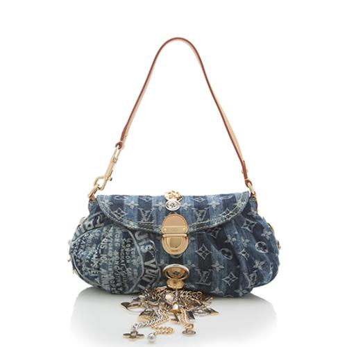 Louis Vuitton Monogram Denim Mini Pleaty Raye Customise Shoulder Bag