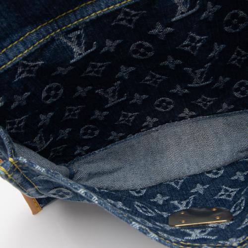 Louis Vuitton Monogram Denim Sac Plat Tote