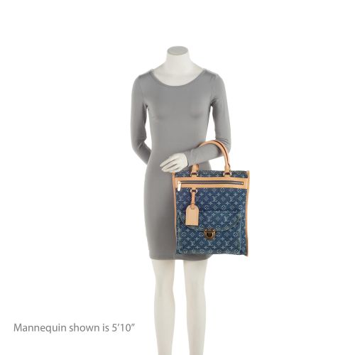 Louis Vuitton Monogram Denim Sac Plat Tote