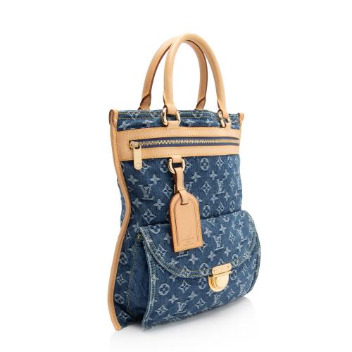 Louis Vuitton Monogram Denim Sac Plat Tote