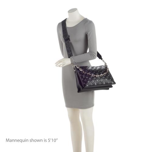 Louis Vuitton Monogram Embossed Lambskin Coussin MM Shoulder Bag