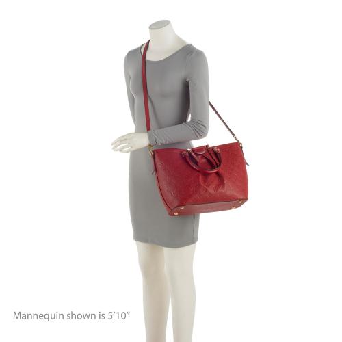 Louis Vuitton Monogram Empreinte Mazarine MM - Red Handle