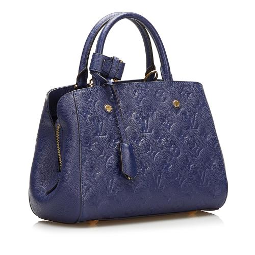 Louis Vuitton Monogram Empreinte Montaigne BB - Blue Handle Bags