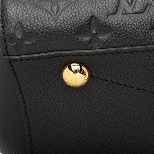 Louis Vuitton Monogram Empreinte Montaigne mm Bag,Black,Leather