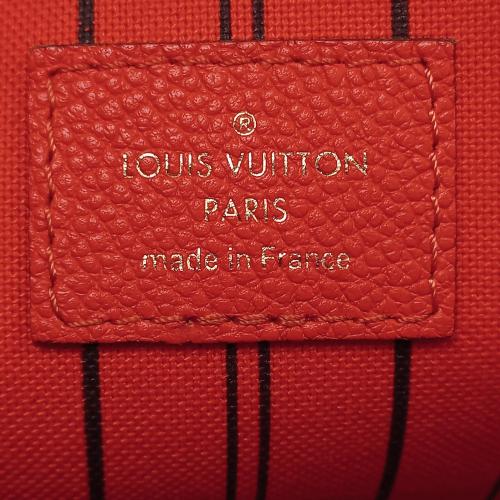 Red Louis Vuitton Monogram Empreinte Montaigne MM Satchel