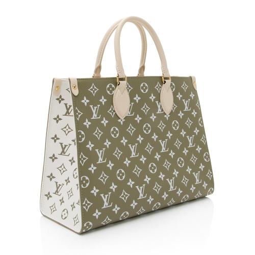 Louis Vuitton Onthego Spring City Giant Monogram Leather Shoulder Bag