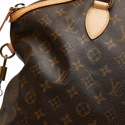 Brown Louis Vuitton Monogram Lockit Horizontal Handbag