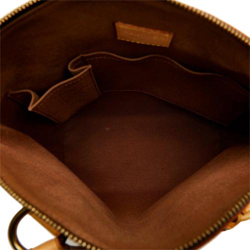 Brown Louis Vuitton Monogram Lockit Vertical Handbag