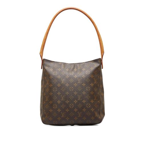 Louis Vuitton Brown, Pattern Print Monogram Looping mm