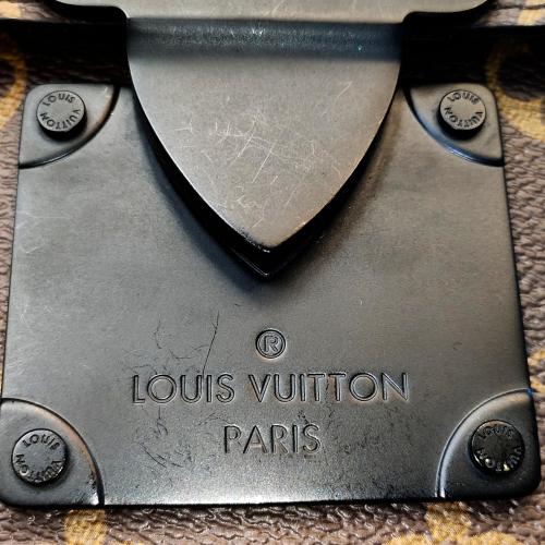 Louis Vuitton Monogram Macassar S Lock A4 Pouch