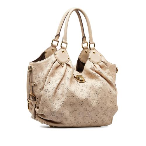 Louis Vuitton White Monogram Mahina Leather XL Bag For Sale at