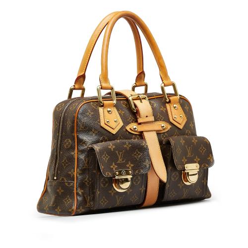 LOUIS VUITTON Monogram Manhattan GM Satchel Bag