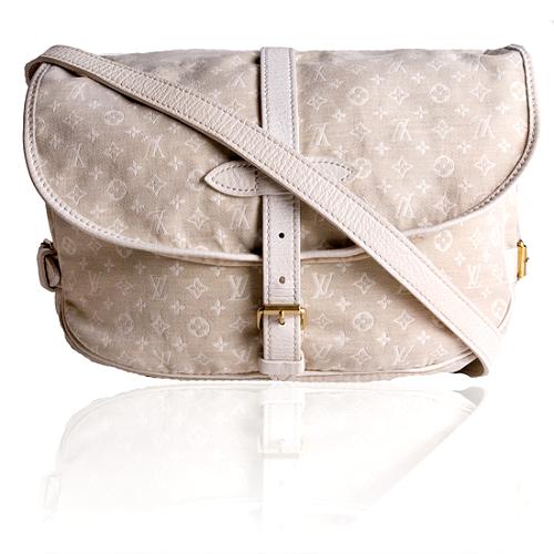 Louis Vuitton Monogram Mini Lin Saumur Shoulder Handbag