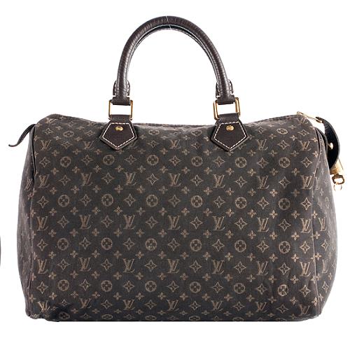 Louis Vuitton Monogram Mini Lin Speedy 30 Satchel Handbag