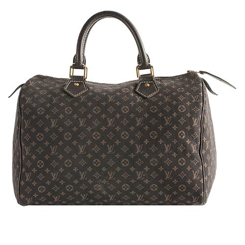Louis Vuitton Monogram Mini Lin Speedy 30 Satchel Handbag