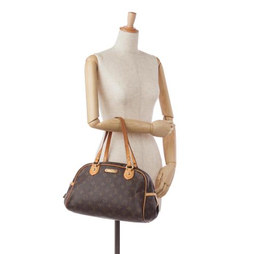 Brown Louis Vuitton Monogram Montorgueil PM Shoulder Bag