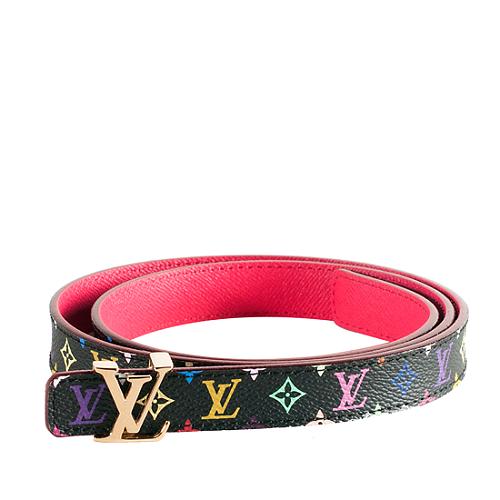 Louis Vuitton, Accessories, Louis Vuitton X Takashi Murakami Multicolor  Monogram Belt