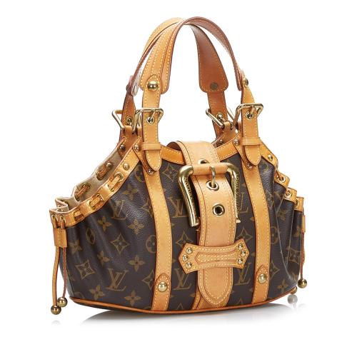 Louis Vuitton Louis Vuitton Theda PM White Antigua Canvas & Gold