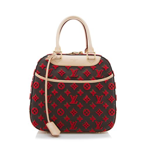 Louis Vuitton Monogram Tuffetage Deauville Cube Bag