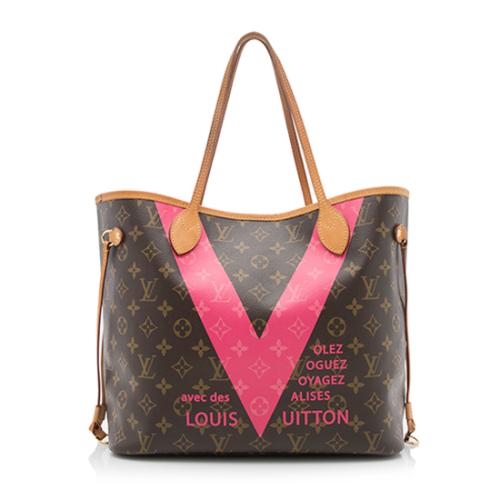 Louis Vuitton Limited Edition Monogram Canvas V Neverfull MM Tote