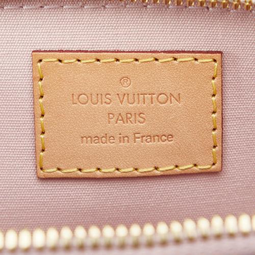 Louis Vuitton Orange Monogram Vernis Leather Bb Alma Top Handle Bag