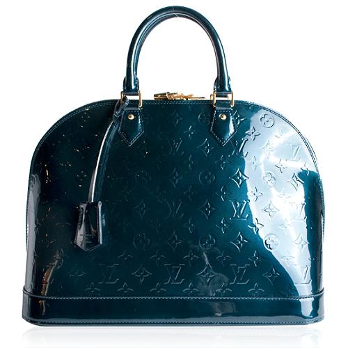 Louis Vuitton Monogram Vernis Alma MM Satchel Handbag
