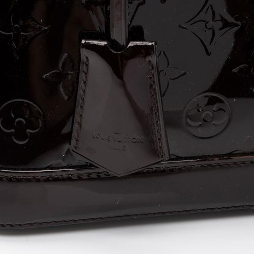 Louis Vuitton White Monogram Vernis Alma PM Leather Patent leather